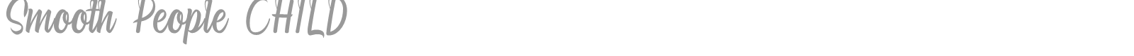 Smooth People Child font preview